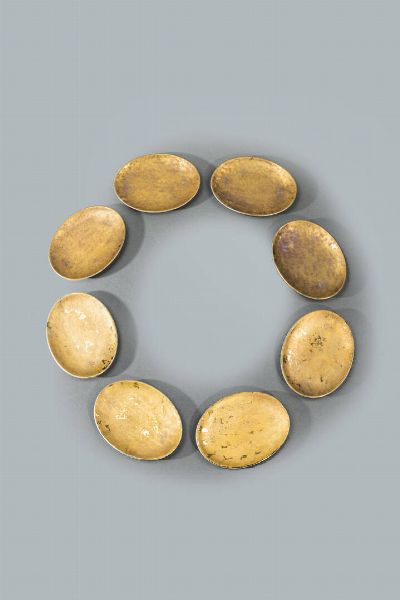 PIERO FORNASETTI Milano 1913 - 1988 : Otto piattini della Collezione Grande Antico  - Asta Design - Associazione Nazionale - Case d'Asta italiane