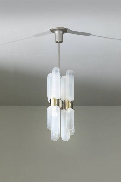 CARLO NASON : Lampadario mod. Torpedo  - Asta Design - Associazione Nazionale - Case d'Asta italiane