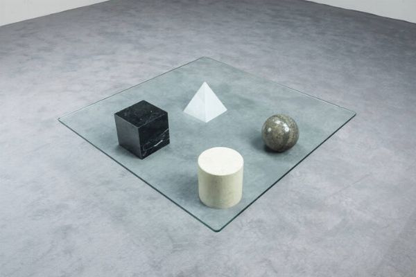 MASSIMO VIGNELLI : Tavolino mod. Metafora  - Asta Design - Associazione Nazionale - Case d'Asta italiane