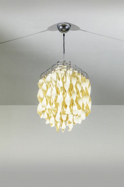 Verner Panton : Lampadario mod. Spiral  - Asta Design - Associazione Nazionale - Case d'Asta italiane