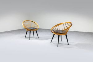 YNGVE EKSTROM - Coppia di poltroncine mod. Circle Chair