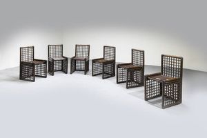AFRA E TOBIA SCARPA - Sei sedie della serie Basilian 1