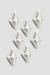 WITTE DIETER  KRUGER ROLF - Sette lampade da parete mod. Oyster