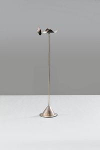 CLETO MUNARI - Candeliere in argento Anni '70 h cm 47 5