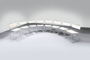 ENZO MARI - Otto sedie mod. Delfina