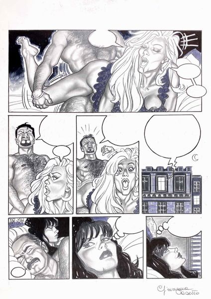 Giovanna Casotto : Bionde e Brune  - Asta Fumetti d'Autore - Associazione Nazionale - Case d'Asta italiane