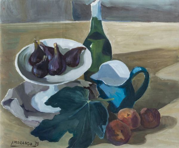LODOVICO MORANDO 1917 - 1987 : Natura morta 1973  - Asta  Dipinti, argenti e antiquariato - Associazione Nazionale - Case d'Asta italiane
