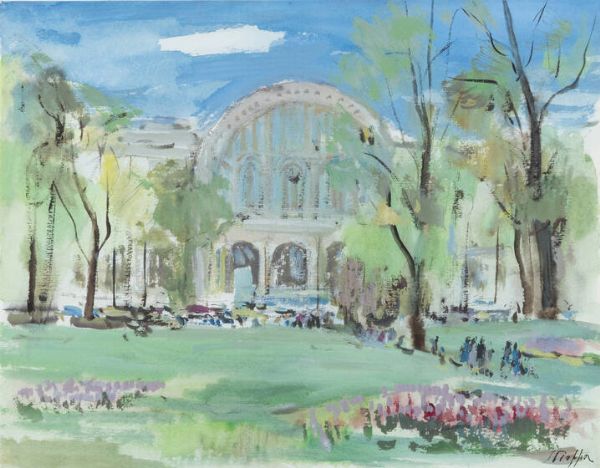 LEONARDO STROPPA Torino 1900 - 1991 : Torino - Piazza Carlo Felice  - Asta  Dipinti, argenti e antiquariato - Associazione Nazionale - Case d'Asta italiane