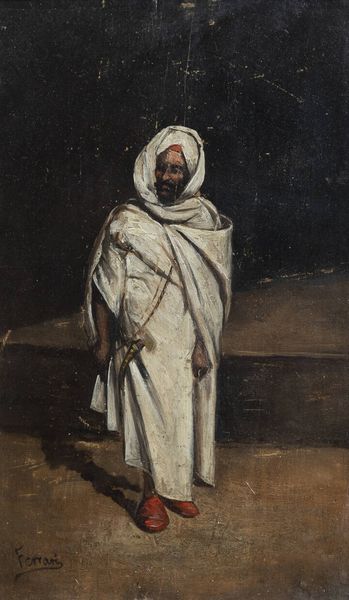 PITTORE NON IDENTIFICATO : Figura  Gerusalemme 1872  - Asta  Dipinti, argenti e antiquariato - Associazione Nazionale - Case d'Asta italiane