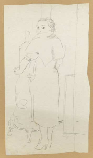 ENRICO PAULUCCI Genova 1901 - 1999 Torino : Signora che si scalada con la stufa 1935  - Asta  Dipinti, argenti e antiquariato - Associazione Nazionale - Case d'Asta italiane