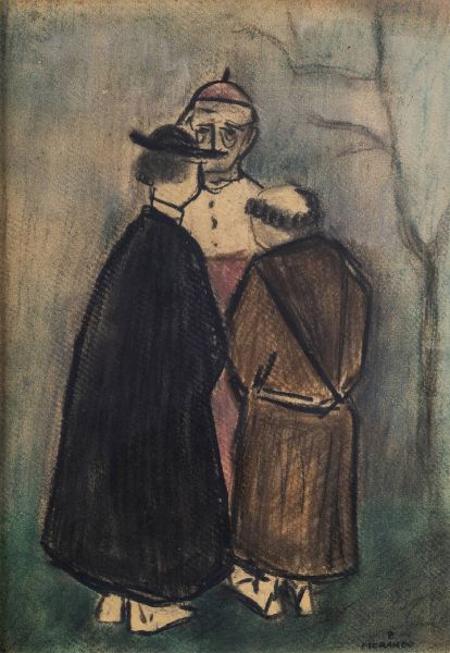 PIETRO MORANDO Alessandria 1892 - 1980 : Religiosi  - Asta  Dipinti, argenti e antiquariato - Associazione Nazionale - Case d'Asta italiane