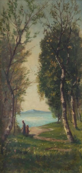 VITTORIO BUSSOLINO Torino 1853 - 1922 : Rive del Po  - Asta  Dipinti, argenti e antiquariato - Associazione Nazionale - Case d'Asta italiane