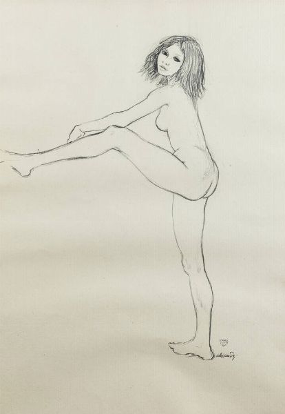 LORENZO ALESSANDRI Torino 1927 - 2000 Giaveno (TO) : Schamsa 23.7.77 -6/7-  - Asta  Dipinti, argenti e antiquariato - Associazione Nazionale - Case d'Asta italiane