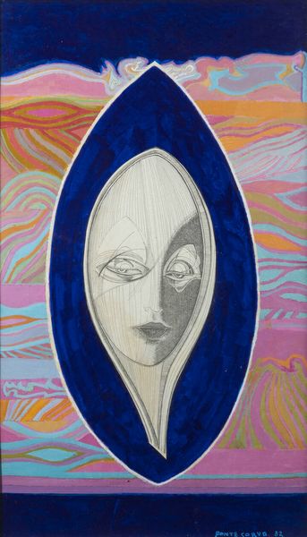 PONTE CORVO (Raffaele Pontecorvo) Roma 1910 - 1983 Torino : Volto femminile 1982  - Asta  Dipinti, argenti e antiquariato - Associazione Nazionale - Case d'Asta italiane