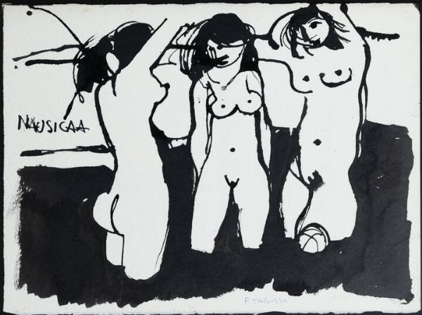 FRANCESCO TABUSSO Sesto San Giovanni (MI) 1930 - 2012 Torino : Nausicaa anni '970  - Asta  Dipinti, argenti e antiquariato - Associazione Nazionale - Case d'Asta italiane