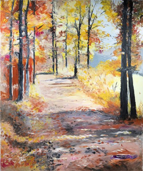 MARIO BERRINO Alassio (SV) 1920 - 2011 : Colori d'autunno  - Asta  Dipinti, argenti e antiquariato - Associazione Nazionale - Case d'Asta italiane