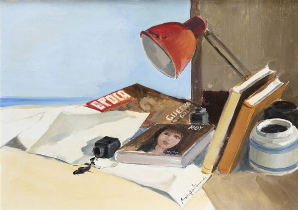 EDMONDO MANEGLIA Koziu (Turchia) 1925 - 2003 Torino : Natura morta  - Asta  Dipinti, argenti e antiquariato - Associazione Nazionale - Case d'Asta italiane