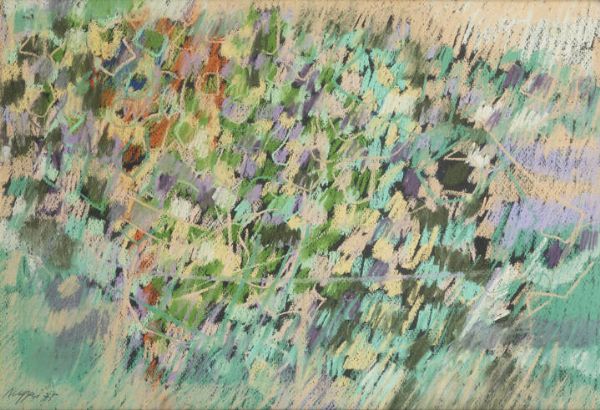 PIERO RUGGERI Torino 1930 - 2009 : Senza titolo 1975  - Asta  Dipinti, argenti e antiquariato - Associazione Nazionale - Case d'Asta italiane