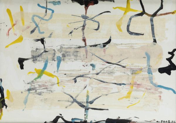 CARLO PACE Alessandria 1937-2011 : Senza titolo 1992  - Asta  Dipinti, argenti e antiquariato - Associazione Nazionale - Case d'Asta italiane