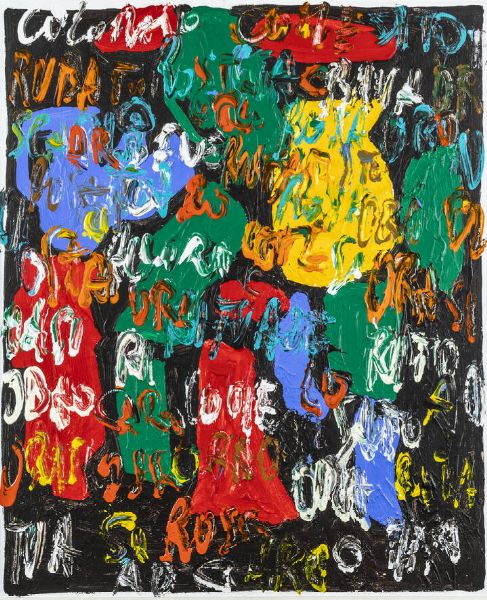 GIORGIO MOISO Cairo Montenotte (SV) 1942 : Scritto misto 1992  - Asta  Dipinti, argenti e antiquariato - Associazione Nazionale - Case d'Asta italiane