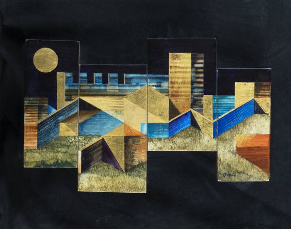 PAUL PENNISI Acireale (CT) 1930 - 2018 : Ritmando (icona profana)  - Asta  Dipinti, argenti e antiquariato - Associazione Nazionale - Case d'Asta italiane