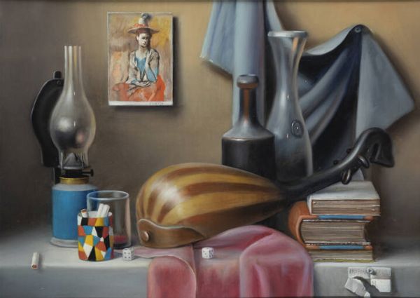 PROFERIO GROSSI Vignale di Traversetolo (PR) 1923 - 2000 Parma : Natura morta Milano 1991  - Asta  Dipinti, argenti e antiquariato - Associazione Nazionale - Case d'Asta italiane