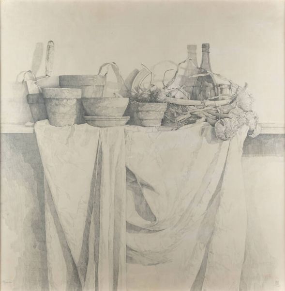 MARCO PIVA Padova 1961 : Senza titolo (natura morta) 2003  - Asta  Dipinti, argenti e antiquariato - Associazione Nazionale - Case d'Asta italiane