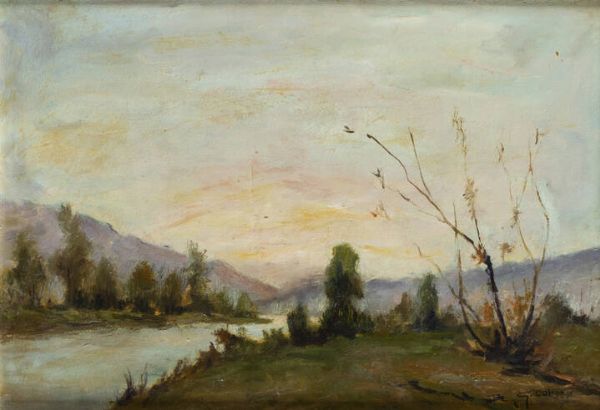 GIOVANNI COLMO Torino 1867 - 1947 : Lungo il fiume  - Asta  Dipinti, argenti e antiquariato - Associazione Nazionale - Case d'Asta italiane