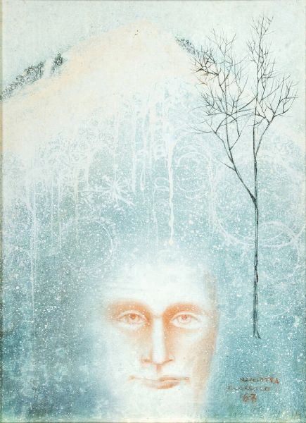 GIOVANNI MACCIOTTA Torino 1927 - 1993 Coassolo (TO) : Figura Coassolo 1967  - Asta  Dipinti, argenti e antiquariato - Associazione Nazionale - Case d'Asta italiane