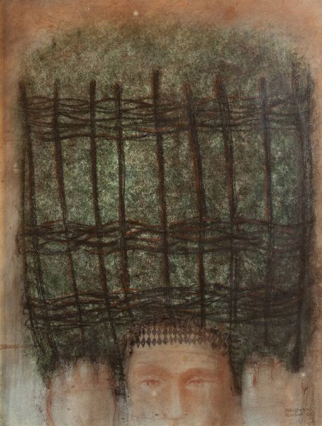 GIOVANNI MACCIOTTA Torino 1927 - 1993 Coassolo (TO) : Senza titolo Coassolo 1964  - Asta  Dipinti, argenti e antiquariato - Associazione Nazionale - Case d'Asta italiane