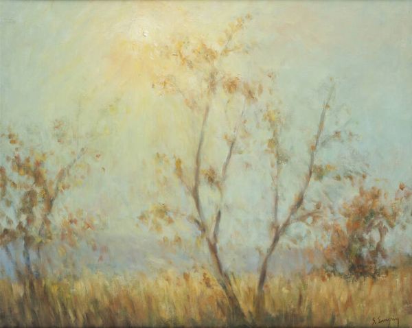 GIULIANO EMPRIN Torino 1902 - 1991 : Sogno d'autunno 1972  - Asta  Dipinti, argenti e antiquariato - Associazione Nazionale - Case d'Asta italiane