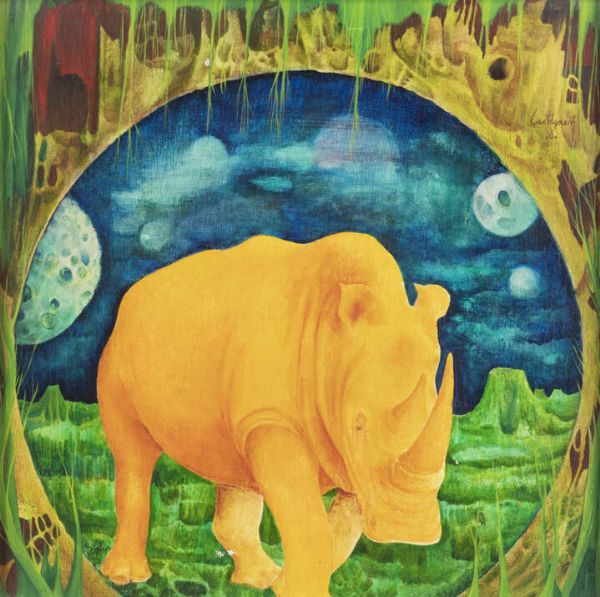 GIANNI CASTAGNETO Torino 1933 : Rinoceronte  - Asta  Dipinti, argenti e antiquariato - Associazione Nazionale - Case d'Asta italiane