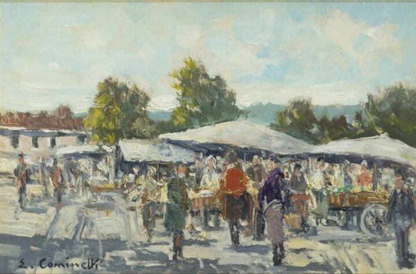ERNESTO COMINETTI Torino 1900 - 1990 : Mercato  - Asta  Dipinti, argenti e antiquariato - Associazione Nazionale - Case d'Asta italiane
