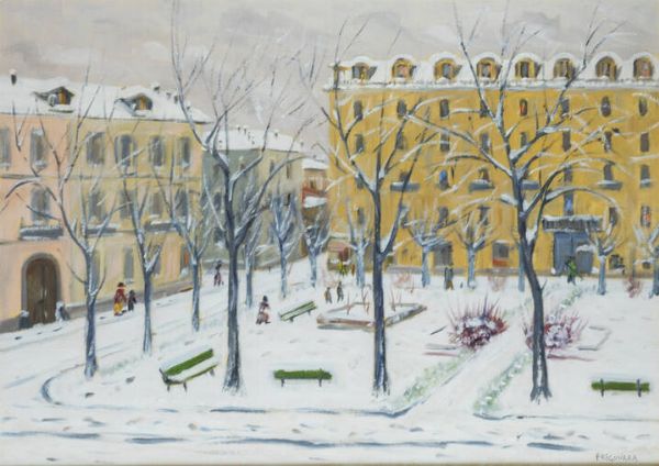LUCIANO FREGONARA Omegna (NO)1932 : Torino - Piazza Maria Teresa  - Asta  Dipinti, argenti e antiquariato - Associazione Nazionale - Case d'Asta italiane