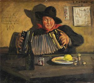 FELICE VELLAN Torino 1889 - 1976 - La tampa del Circolo degli Artisti - Torino 1931