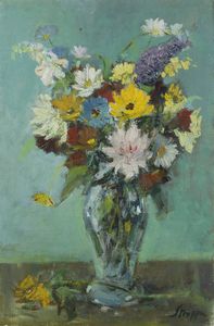 LEONARDO STROPPA Torino 1900 - 1991 - Vaso di fiori