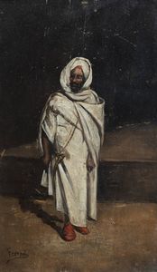PITTORE NON IDENTIFICATO - Figura  Gerusalemme 1872