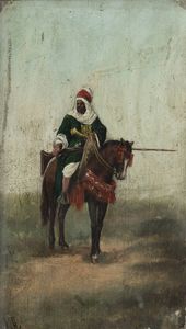 PITTORE NON IDENTIFICATO - Guerriero a cavallo