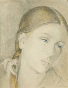 GEMMA VERCELLI Torino 1916 - 1995 Montecarlo (Monaco) - La treccia