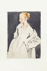 GOLIA (Eugenio Colmo) Torino 1885 - 1967 - Giovanna 1955