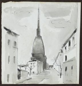 ENRICO PAULUCCI Genova 1901 - 1999 Torino - La Mole 1936