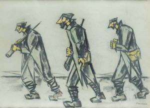 PIETRO MORANDO Alessandria 1892 - 1980 - La marcia