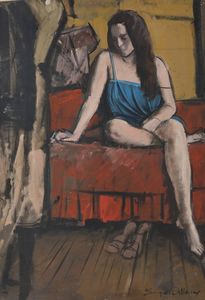 SERGIO ALBANO Torino 1939 - 2008 - Ritratto di Patrizia 1983