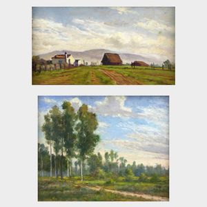 GIORGIO CERAGIOLI Porto S.Stefano (GR) 1861 - 1947 Torino - Lotto di due dipinti