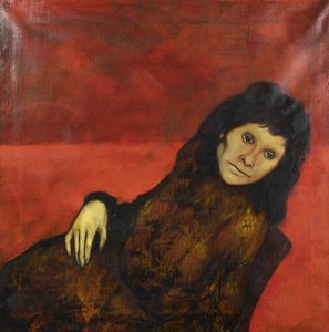 ENRICO COLOMBOTTO ROSSO Torino 1925 - 2013 Casale Monferrato (AL) - Figura femminile