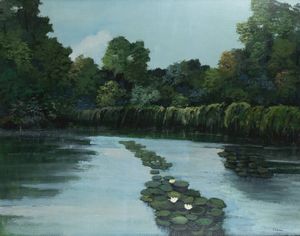 WALTER ELLENA Torino 1935 - Le ninfee 1996