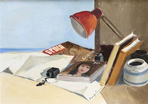 EDMONDO MANEGLIA Koziu (Turchia) 1925 - 2003 Torino - Natura morta