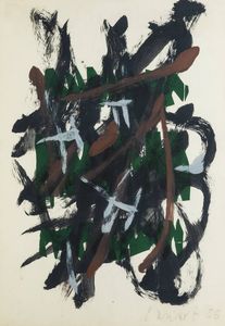 ADRIANO PARISOT Torino 1912 - 2004 - Composizione 1956