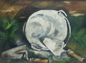 GIORGIO CELIBERTI Udine 1929 - Cofana e cazzuole  1954