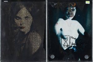 PAOLO LEONARDO Torino 1973 - Senza titolo (volto femminile) 2001